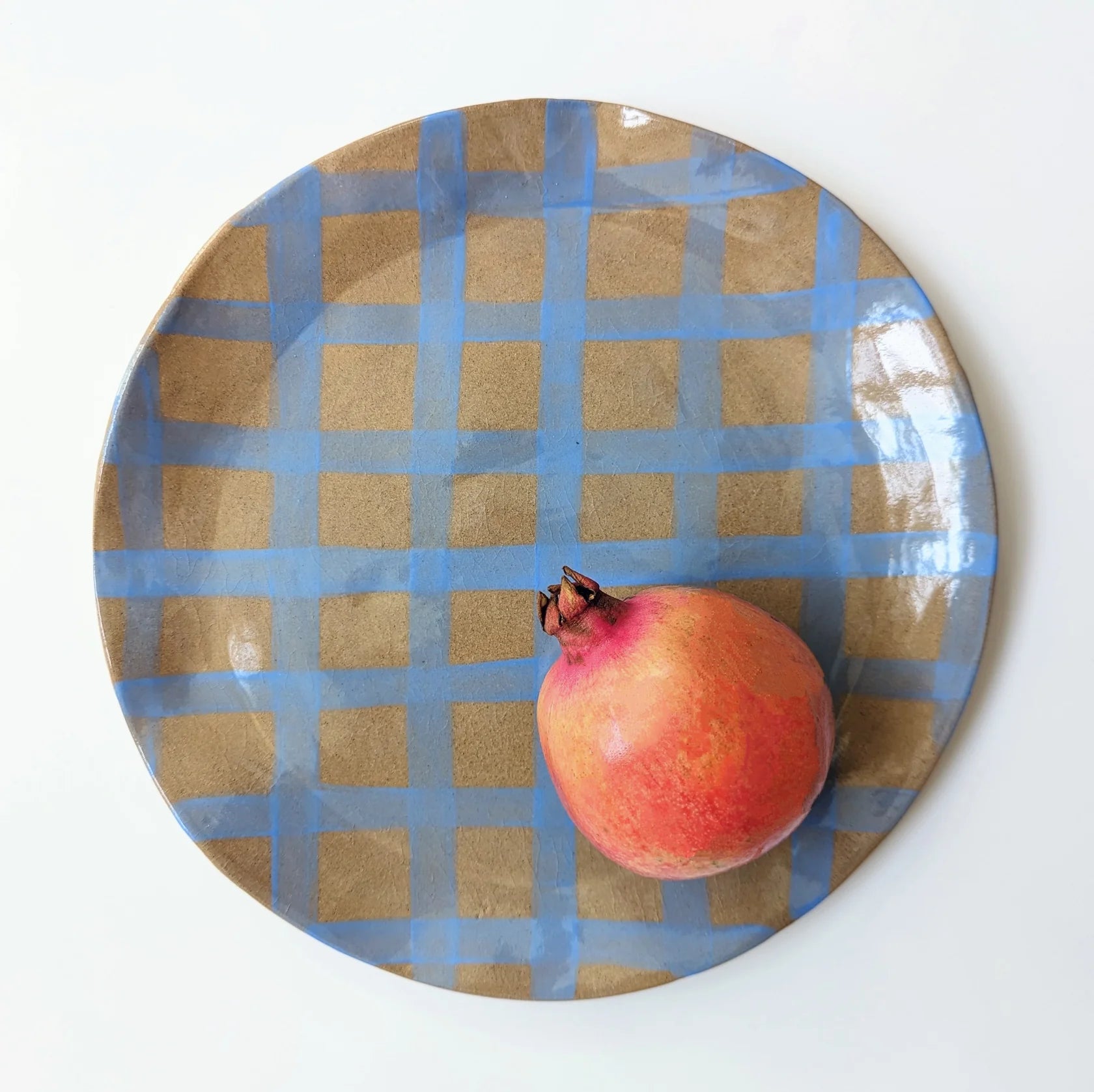 ROSIE GORE - Blue Gingham Platter