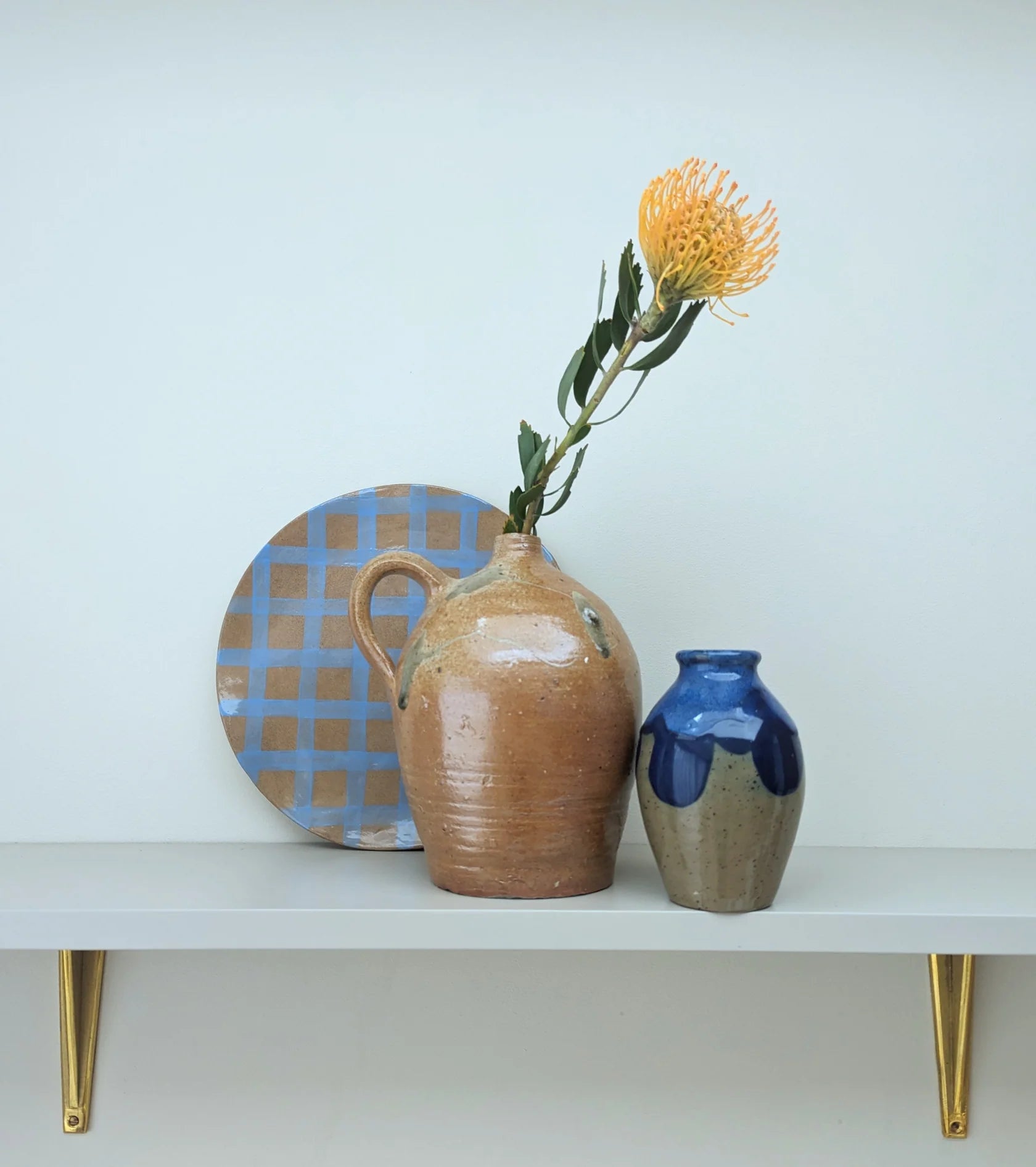 ROSIE GORE - Blue Gingham Platter