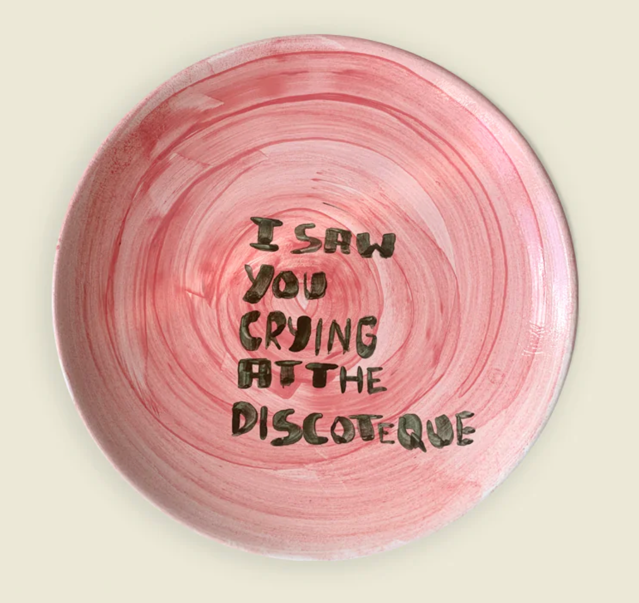 MUSAE STUDIO - I Saw You Crying at the Discoteque Plate – AfA Gallery