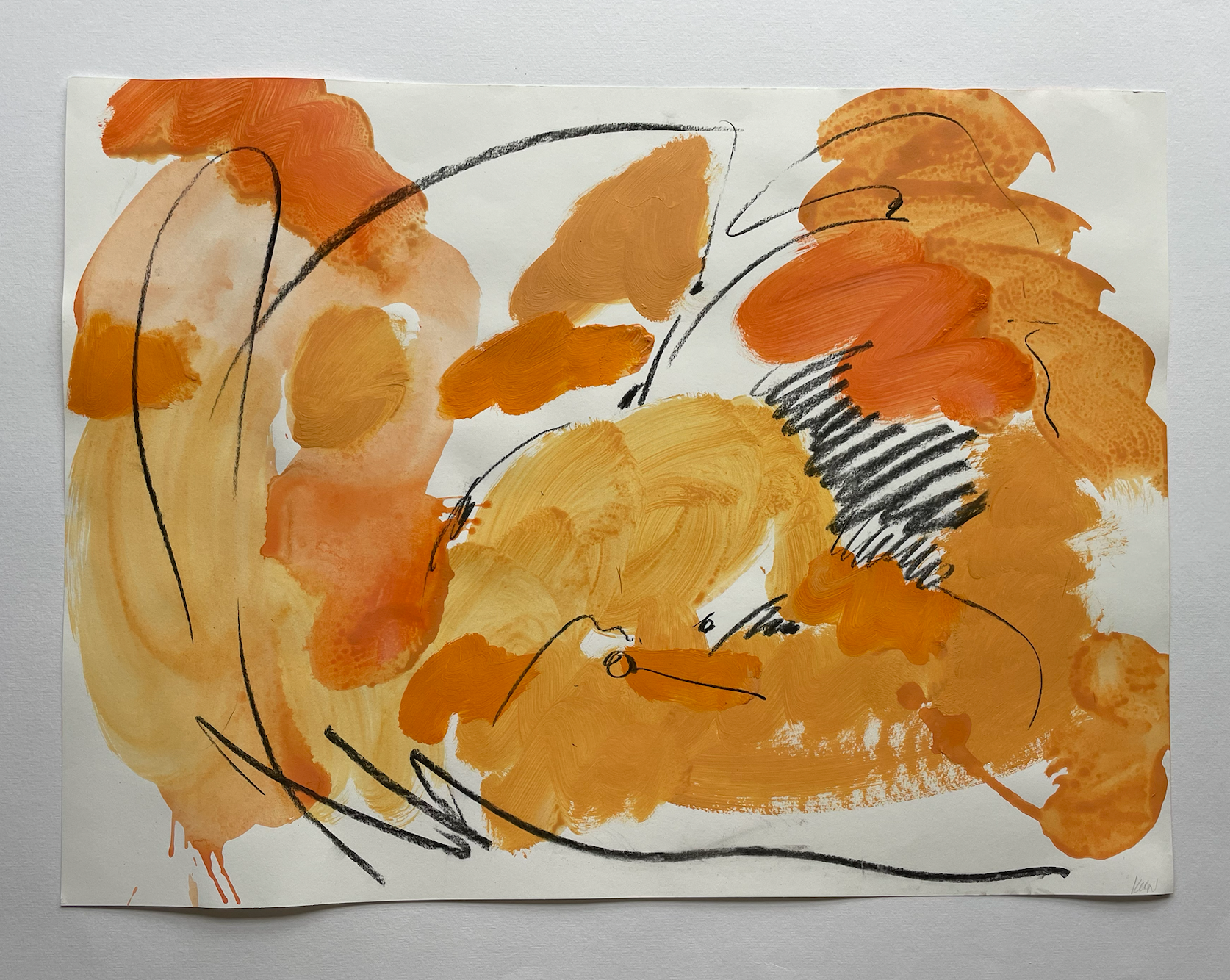 ANA KERIN - Emotional landscape in orange and yellow "spaces"