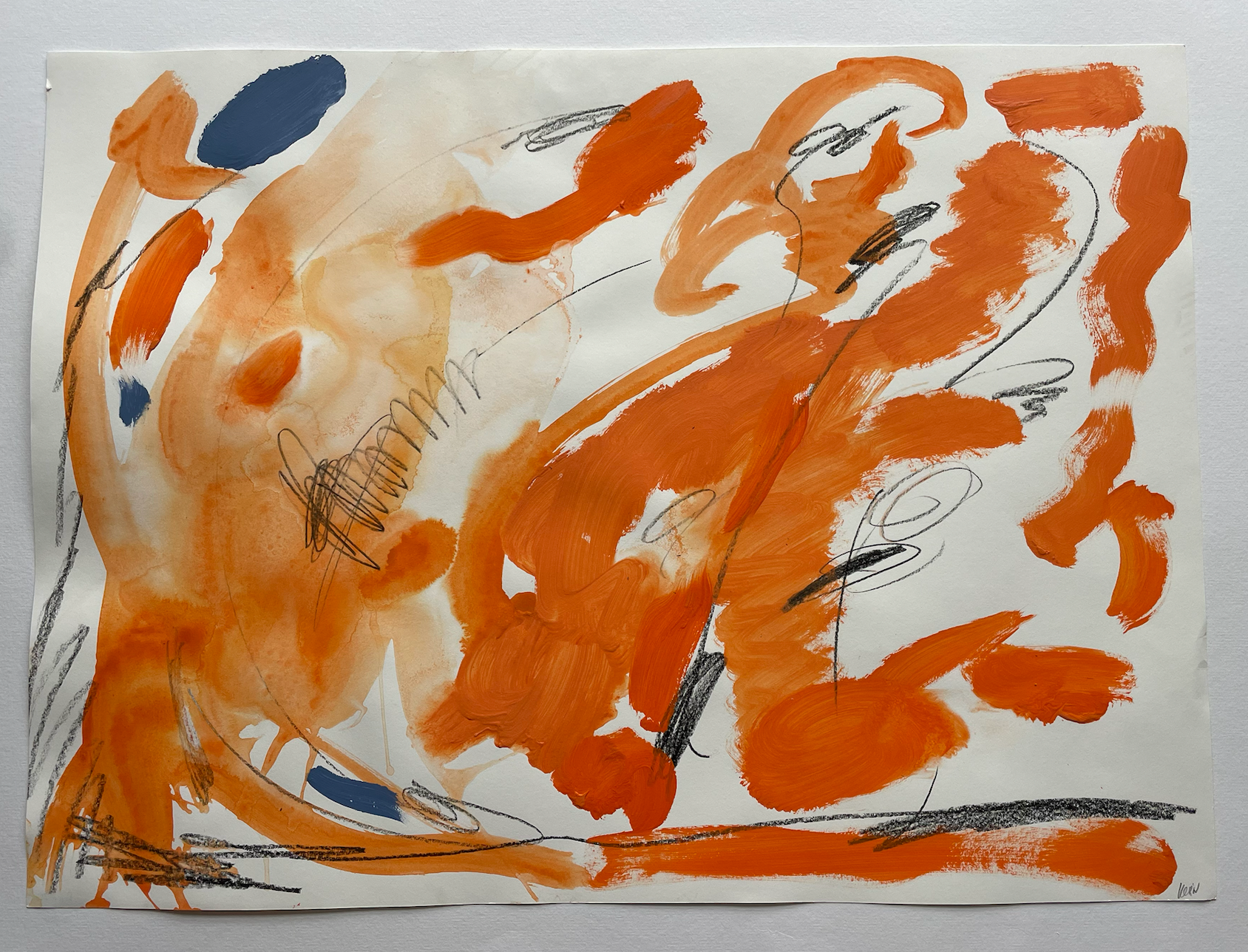 ANA KERIN - Emotional landscape with blue "on the road"