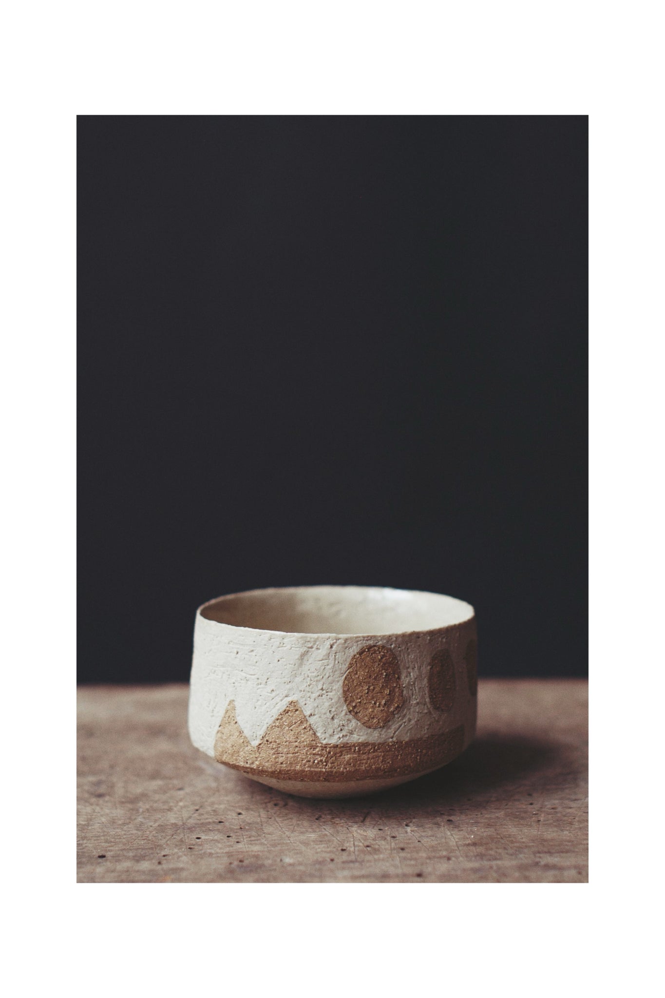 LENA HARMS - Nerikomi Cup white/beige